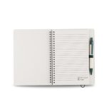 MILKY NOTE - A5 Hard Cover Spiral Notebook with Milk Paper and Ruler