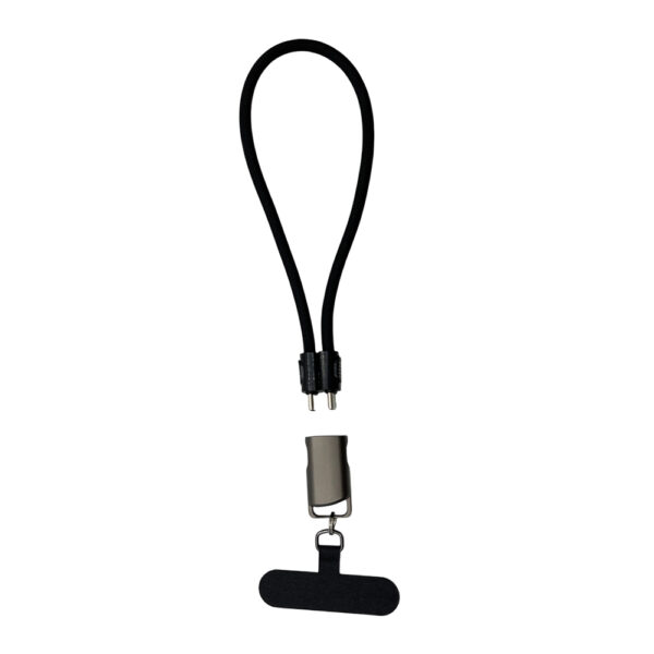 STRAPPY – Durable USB-C to USB-C Fast Charging Cable with 60W Power & Keychain Design for Easy Portability - Image 2