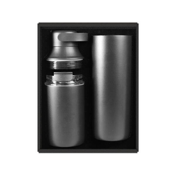FLASKEE SET – Premium Powder-Coated Double-Wall Stainless Steel Cups (600ml & 300ml) with Interchangeable Lids & Adjustable Straw - Image 7